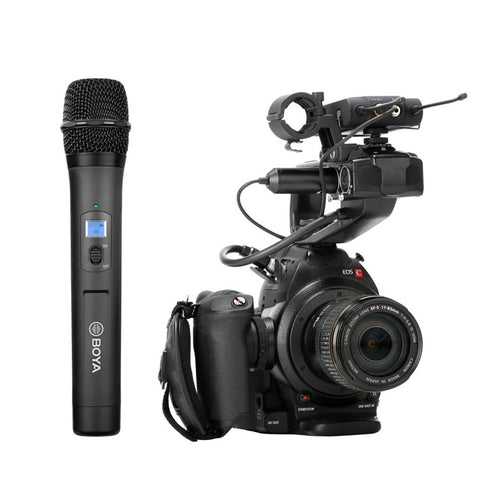 BOYA BY-WM8 Pro K3 UHF Dual Channel Condenser Wireless Microphone Interview Live Streaming Mic