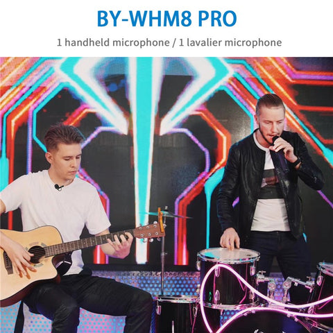 BOYA BY-WM8 Pro K3 UHF Dual Channel Condenser Wireless Microphone Interview Live Streaming Mic