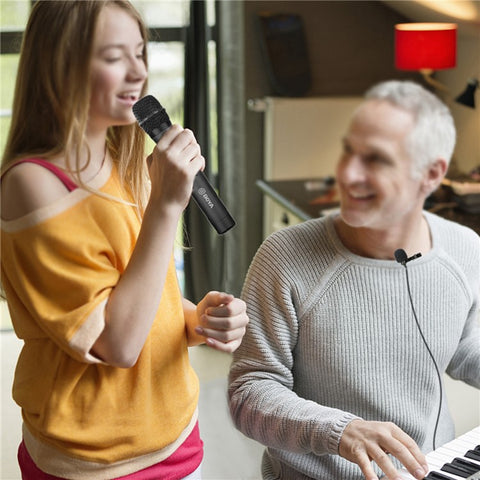 BOYA BY-WM8 Pro K3 UHF Dual Channel Condenser Wireless Microphone Interview Live Streaming Mic