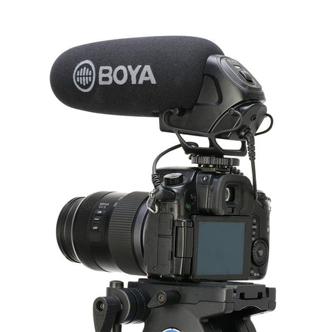 BOYA BY-BM3030 Supercardioid Condenser Mic for DSLR Camera Video Recording Microphone with 3.5mm Input