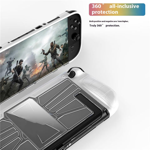 For Nintendo Switch 2 Game Console Shockproof Cover Crystal Clear TPU  + PC Protective Case