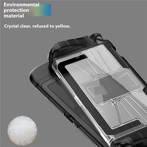 For Nintendo Switch 2 Game Console Shockproof Cover Crystal Clear TPU  + PC Protective Case