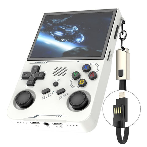 R36xx Handheld Game Console 3.5 Inch Screen Retro Arcade Gaming Controller, Standard Version  /  64G TF Card