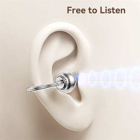 USAMS Echo R02 Clip-On Earphones Bluetooth-Compatible 5.3 Music Headset 25H Playtime