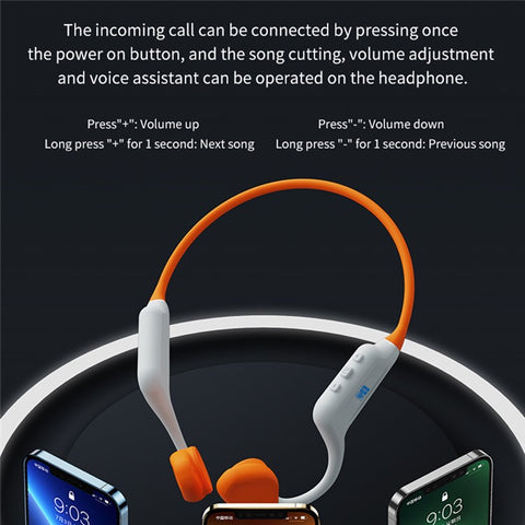YOUYIN WY998-Plus Built In 32G Memory IPX8 Waterproof Bone Conduction Sports Headphones for Swimming