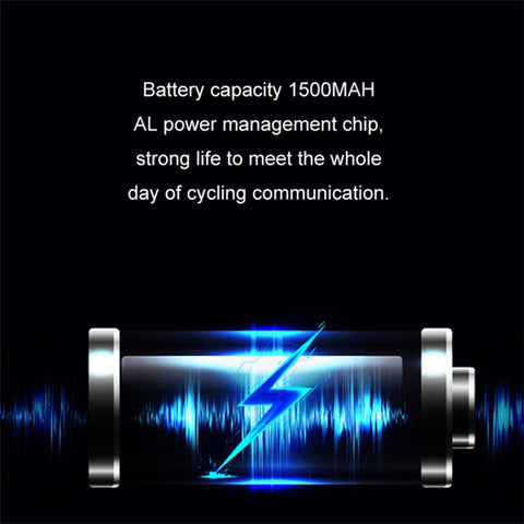 KUQIBAO Moto Interphone Helmet Bluetooth-compatible Headset Motorcycle Intercom Waterproof Headphone (with Hard Microphone)