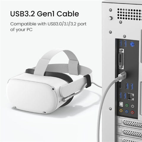 KIWI DESIGN QC-8.5 5M VR Headset Charging Cable USB 3.0 High Speed Data Transfer