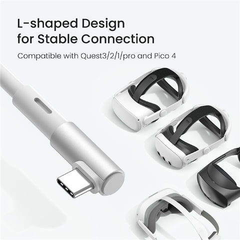 KIWI DESIGN QC-8.5 5M VR Headset Charging Cable USB 3.0 High Speed Data Transfer