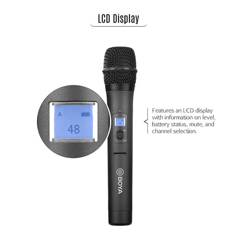 BOYA BY-WHM8 Pro 48-channel UHF Wireless Handheld Microphone
