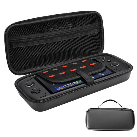 For AYN Odin 2 Portable Storage Bag Game Console Carrying Case EVA Shockproof with Handle Strap  /  Mesh Pocket