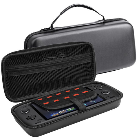 For AYN Odin 2 Portable Storage Bag Game Console Carrying Case EVA Shockproof with Handle Strap  /  Mesh Pocket