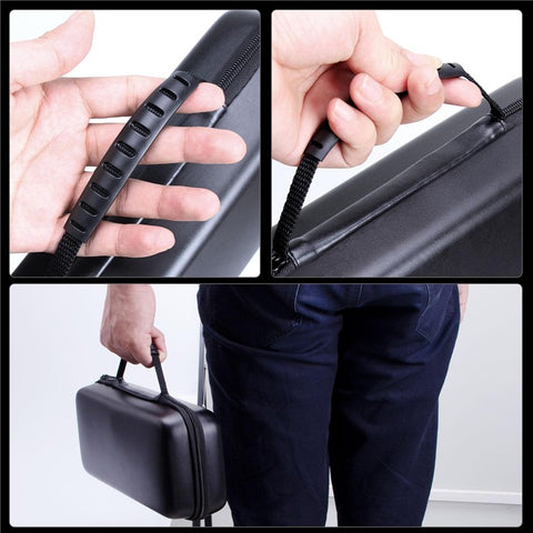 For AYN Odin 2 Portable Storage Bag Game Console Carrying Case EVA Shockproof with Handle Strap  /  Mesh Pocket