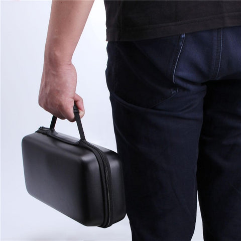 For AYN Odin 2 Portable Storage Bag Game Console Carrying Case EVA Shockproof with Handle Strap  /  Mesh Pocket