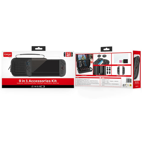 IPEGA PG-SW2125 For Nintendo Switch 2 Screen Protector Joystick Caps Dust Plugs Grip Cover Protection Kit