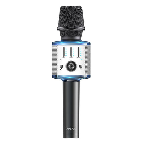 YESIDO KR10 Wireless Bluetooth-compatible Microphone Cordless Handheld Karaoke Microphone Support TF Card
