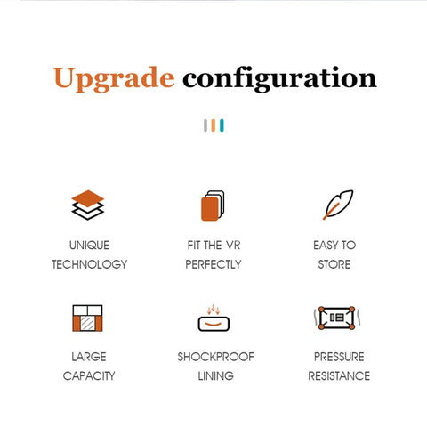 DEVASO For Oculus Quest 2 VR Glasses Portable Storage Bag Oxford Cloth Handbag Carrying Case