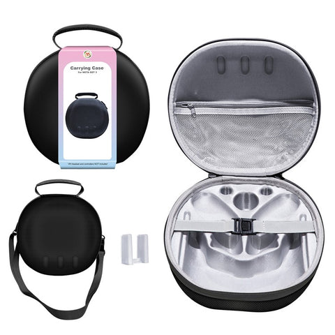 JYS JYS-MQ007 For Meta Quest 3 Hard EVA Portable Storage Bag VR Helmet Handle Protection Bag