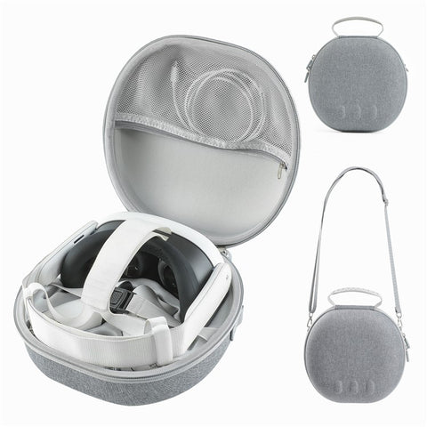 JYS JYS-MQ007 For Meta Quest 3 Hard EVA Portable Storage Bag VR Helmet Handle Protection Bag