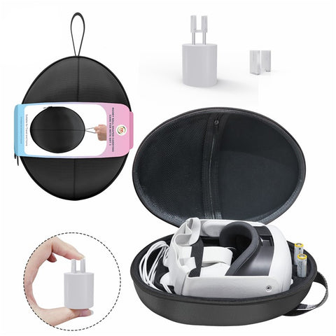 JYS JYS-MQ008 For Meta Quest 3 VR Glasses Shockproof Carrying Case Portable Hard Shell Bag Handbag