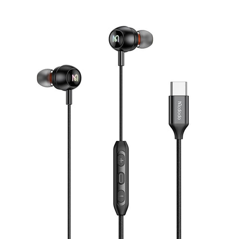 MCDODO HP-5830 USB C Digital Audio Earphones with RGB Lights Type C Wired Earbuds