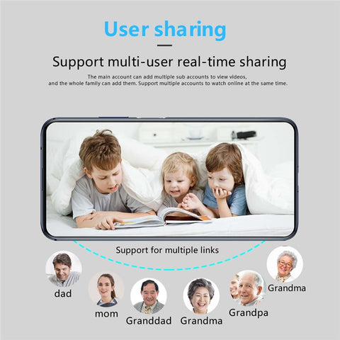X5 Mini WiFi Indoor Camera 140 Degree Wide Angle Lens AI Human Detection 1080P HD Monitoring Camera