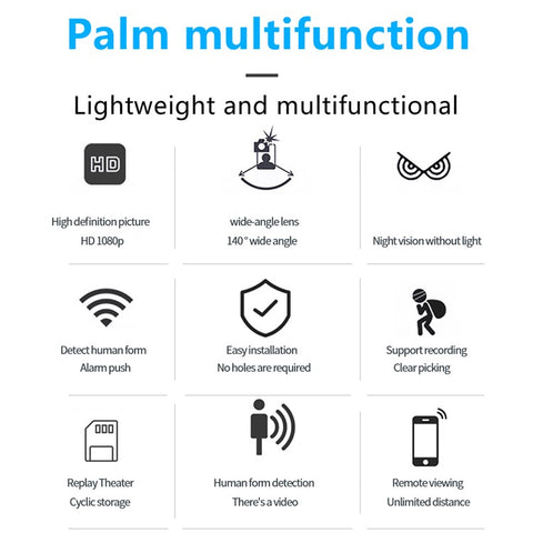 X5 Mini WiFi Indoor Camera 140 Degree Wide Angle Lens AI Human Detection 1080P HD Monitoring Camera