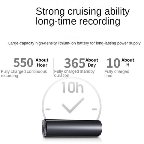 Q73 8GB Rechargeable Mini Audio Voice Recorder Magnetic Noise Reduction Digital HD Dictaphone