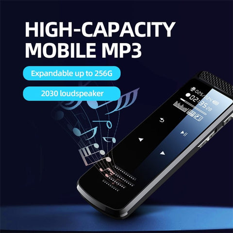 Q55 32GB Noise Reduction Audio Recorder Dual-Mic HD Voice Activated Sound Recorder for Lectures Meetings Classes