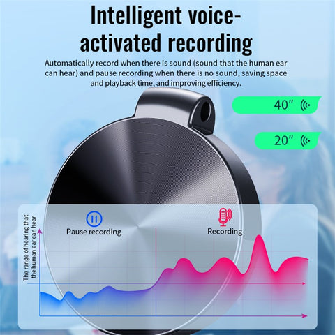 S30+ 32GB Key Holder Voice Recorder HD Noise Reduction Voice Activated Dictaphone with MP3 Player U Disk Function