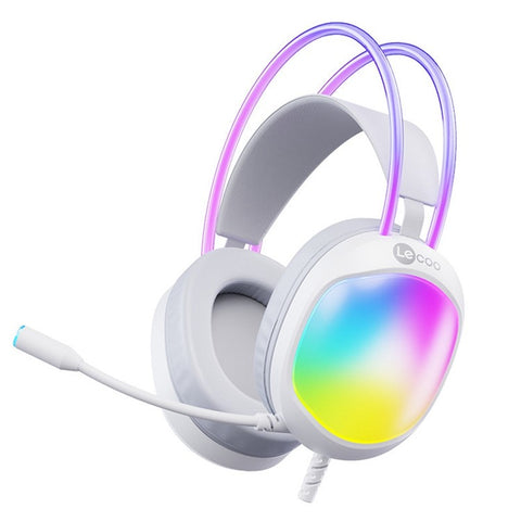 LENOVO LECOO HT410 Wired Gaming Headset LED Light USB 7.1 Surround Sound Desktop PC Headphone with Microphone