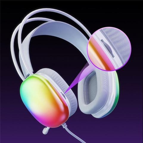 LENOVO LECOO HT409 Wired Gaming Headset USB 7.1 LED Light Over-Ear Headphone with Microphone