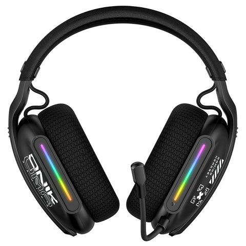 ONIKUMA GT808 Triple Mode Gaming Headset 60H Battery Life RGB Stereo Headphone for PC  /  PS5  /  Xbox