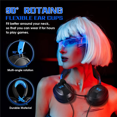 KOTION EACH G3100 For PS4 / PS5 / Nintendo Switch Gaming Headset Wired Headphone with Microphone