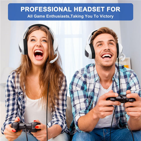 KOTION EACH G6000 For PS5 Computer Gaming Headset LED Light Wired PC Headphone with Microphone