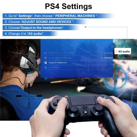 KOTION EACH V-1 Gaming Headset RGB Light Wired Computer Headphone with Adapter Cable