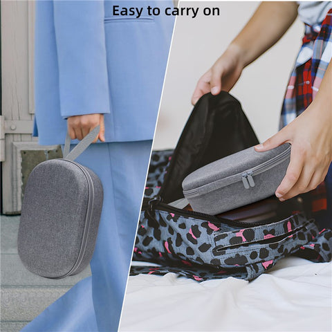 JYS JYS-APP001 Storage Bag for Apple Vision Pro VR Accessories Carrying Case, Grey Linen Cover