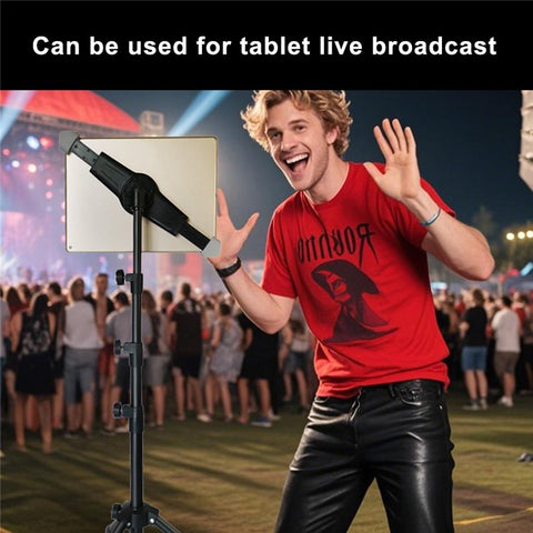 311V23 Retractable Adjustable Tablet Holder Tripod Floor Stand for Live Broadcast Video Shooting