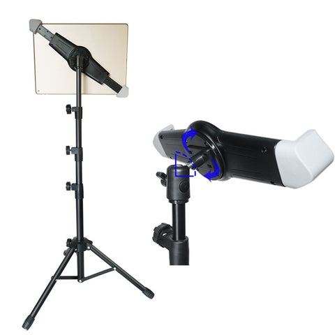 311V23 Retractable Adjustable Tablet Holder Tripod Floor Stand for Live Broadcast Video Shooting
