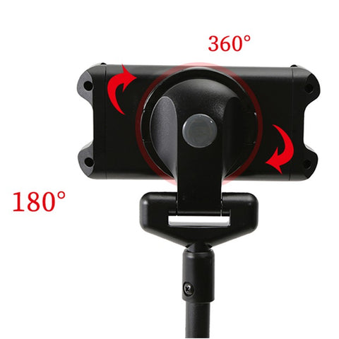 YX-LP018 Universal Mobile Phone Tablet Holder Floor Stand Metal 360° Rotating Retractable Tripod Bracket