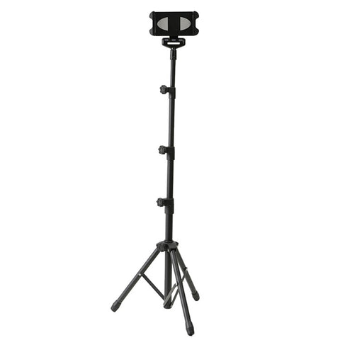 YX-LP018 Universal Mobile Phone Tablet Holder Floor Stand Metal 360° Rotating Retractable Tripod Bracket