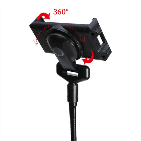 4.7-12.9 inch Mobile Phone Tablet Holder Floor Stand 360 Degrees Rotating Adjustable Height Tripod Bracket
