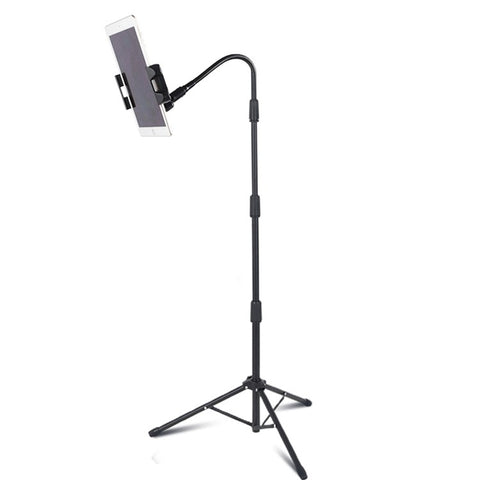 JY306V8 Tablet Tripod Stand Height Adjustable Stand Holder 360-degree Rotating Mount Stand for 7''-10.5'' Tablets and Phones