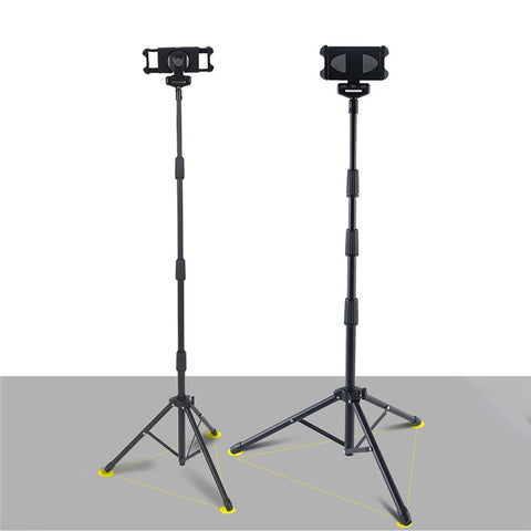 JY306V8 Tablet Tripod Stand for 4.7''-12.9'' Tablets and Phones Height Adjustable Stand Holder 360-degree Rotating Mount Stand