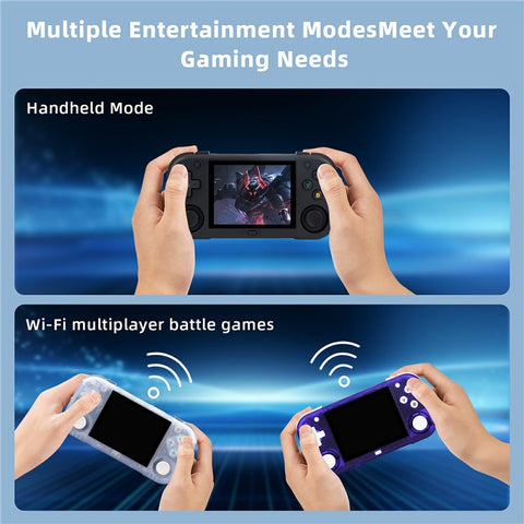 AMPOWN MINI ZERO 28 Handheld Game Console 64 Bit Android 2.8 Inch IPS Screen Retro Gaming Controller, with 128G TF Card
