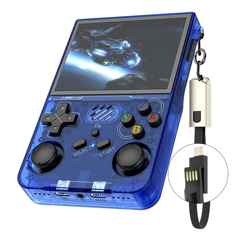 R36xx Handheld Game Console 3.5 Inch Screen Retro Arcade Gaming Controller, WiFi Version  /  No TF Card
