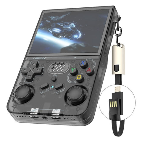 R36xx Handheld Game Console 3.5 Inch Screen Retro Arcade Gaming Controller, WiFi Version  /  No TF Card
