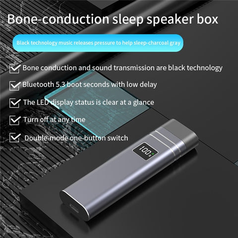 QY08 Bone Conduction Speaker Bluetooth-Compatible Sleep Aid Mini Wireless Audio Device for Bedroom / Dorm / Office