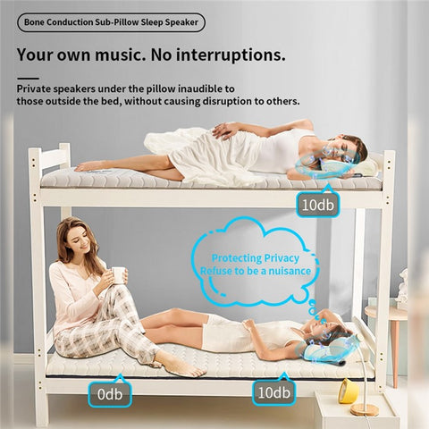 QY09 Bone Conduction Speaker with 32GB TF Card Mini Wireless Audio Device BT Sleep Aid for Bedroom / Dorm / Office