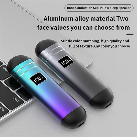 QY09 Bone Conduction Speaker with 32GB TF Card Mini Wireless Audio Device BT Sleep Aid for Bedroom / Dorm / Office