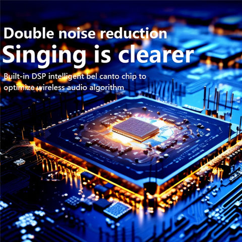 T99 Children Karaoke Speaker with Dual Microphone Multi Light Modes Bluetooth-Compatible Audio System